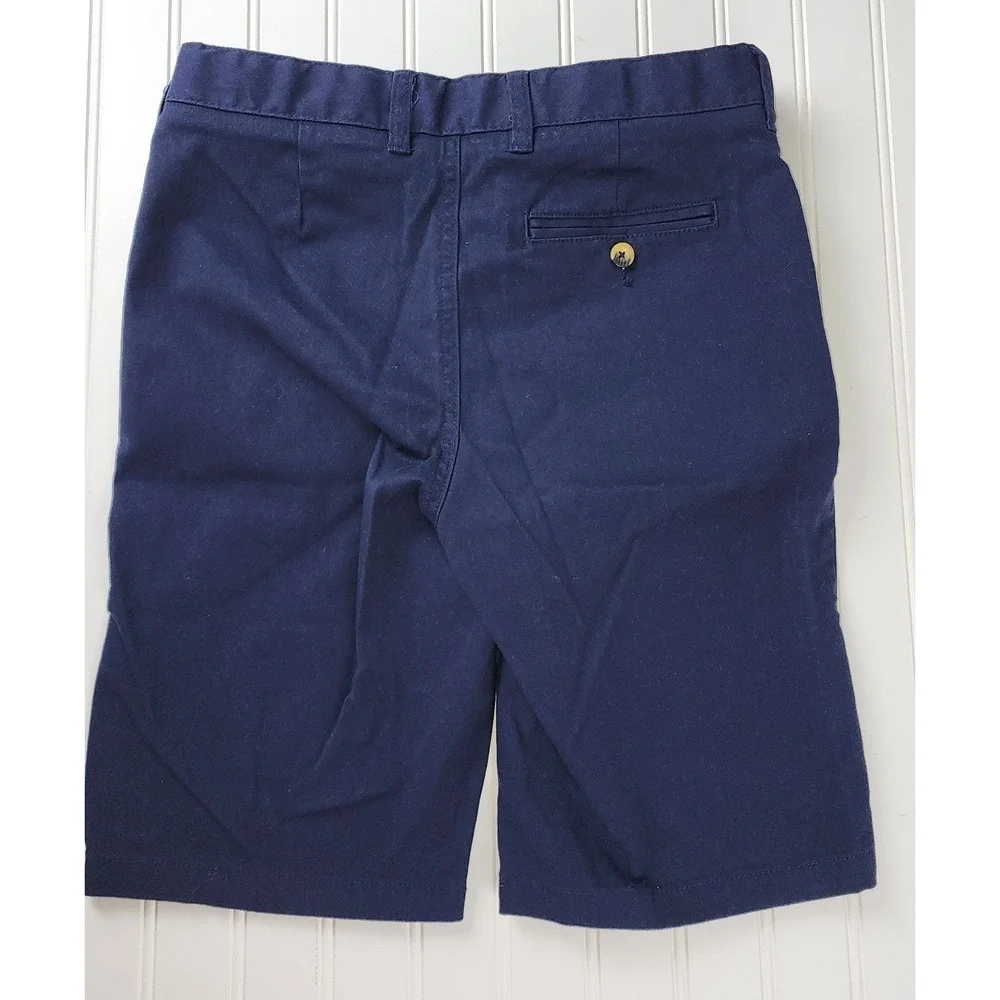 French Toast Chino Shorts Boys‎ 16 Navy Blue Adjustable Waist Flat Front